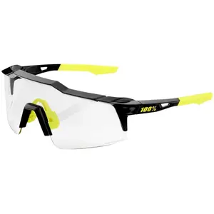 Lunettes 100% SPEEDCRAFT Photochromic Noir Jaune pas cher