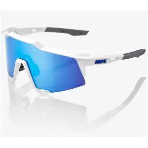 Comparateur de prix : 100% Lunettes 100  speedcraft blanc   verrres hiper miroir multilayer blue