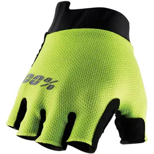 100percent 100% Exceeda Gel Gants de vélo pour dames, noir-jaune, taille L pour Femmes pas cher