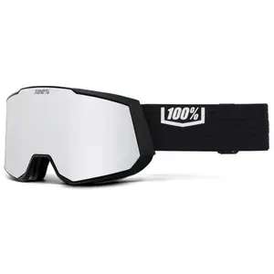 Comparateur de prix : 100percent 100% Snowcraft XL HiPER - Masque ski Black / Silver HiPER Silver Mirror