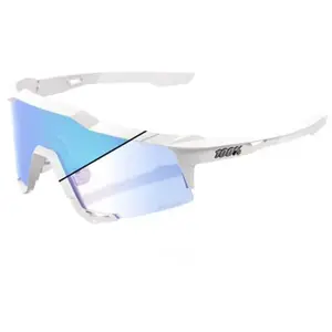 100% - Speedcraft - Lunettes de soleil Pearl White Glitter - Blue Mirr...