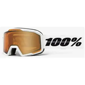 100% VALNOR snow goggle, Base White - Amber Lens pas cher