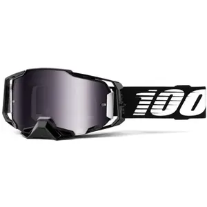 100% Armega HiPER Silver Lunettes de motocross, gris-orange pour Hommes