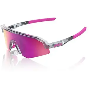Lunettes enfants 100  slendale youth polished translucent grey   verres purple mirror