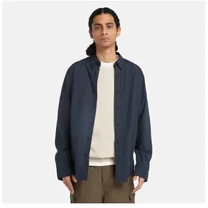 Comparateur de prix : Timberland - Long Sleeve Stretch Poplin Shirt - Chemise taille M, bleu