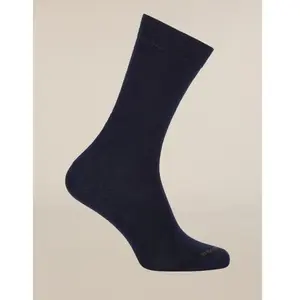 icebreaker - Lifestyle Fine Gauge Crew - Chaussettes en laine mérinos femme Midnight Navy / Dk Loden - S / M (36 - 42) pas cher