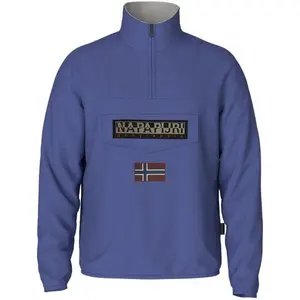 Napapijri Polaire À Fermeture Demi Zippée Burgee bleu L pas cher