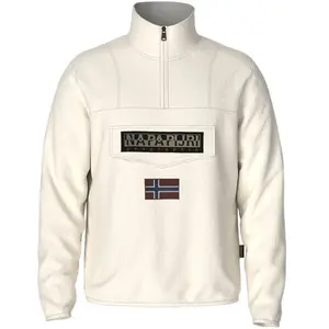 Napapijri Polaire À Fermeture Demi Zippée Burgee blanc XL pas cher