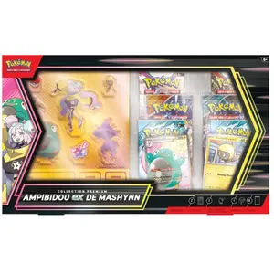 Comparateur de prix : COFFRET COLLECTION PREMIUM AMPIBIDOU EX DE MASHYNN / CARTE POKEMON VF