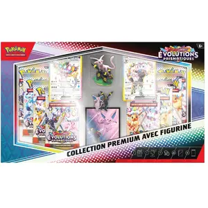 Comparateur de prix : COLLECTION PREMIUM AVEC FIGURINE EV8.5 / CARTE POKEMON VF