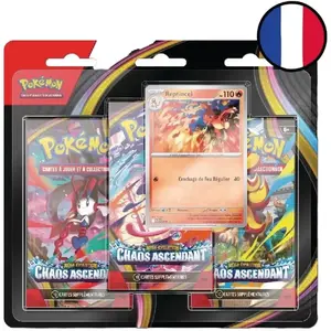 Tripack Méga-Évolution   Chaos Ascendant - Reptincel - Pokémon FR pas cher