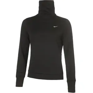 Nike Running Element Turtleneck Top - Black, Black S