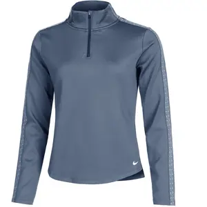 Nike Therma-FIT One Half-Zip Maillot De Course Femmes - Bleu , Blanc, ... pas cher