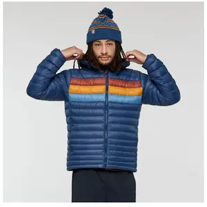 Cotopaxi - Fuego Down Hooded Jacket - Doudoune homme Deep Sea Stripes ... pas cher
