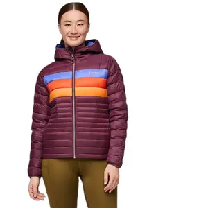 Cotopaxi Fuego Down Hooded Jacket - Doudoune femme Wine Stripes S pas cher