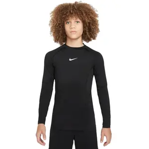 Comparateur de prix : Nike - Kid's Pro Dri-Fit Long-Sleeve Top - T-shirt technique taille S, noir