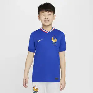 Nike Maillot Domicile France 2024 Junior - Blue, Blue 12-13Y pas cher
