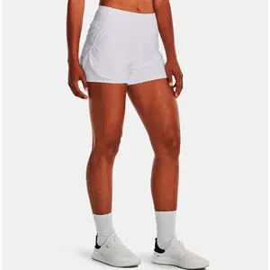 Under Armour - Short Flex tissé 2 en 1 pour femme, Blanc/Blanc (100), XXL pas cher
