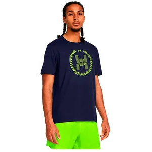 Under Armour Run Everywhere Wreath Short Sleeve Homme Bleu marine pas cher