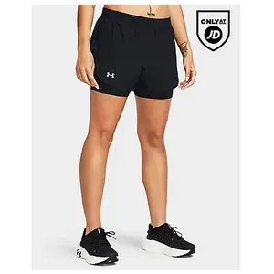 Under Armour Fly By 2in1 Short De Running Femmes - Noir, Taille M pas cher