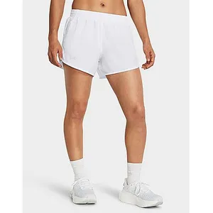 Under Armour Fly By 3in Short De Running Femmes - Blanc, Taille XS pas cher