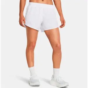 Under Armour Fly By 3in Short De Running Femmes - Blanc, Taille S