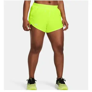 Under Armour UA Fly-By Short - Short running femme High Vis Yellow L pas cher