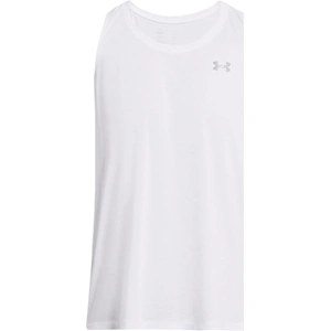 Under Armour Launch Singlet Top De Course Hommes - Blanc, Taille L pas cher