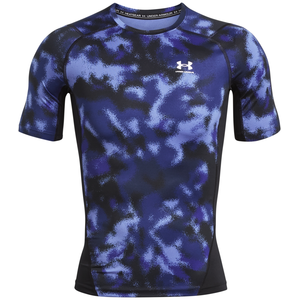 Maillot Under Armour HeatGear® Printed Bleu S 1383321-561 pas cher