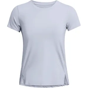 T-shirt Under Armour Launch Elite manche courte violet clair femme - L pas cher