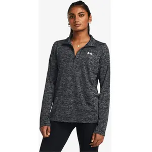 Comparateur de prix : Under Armour - Women's Tech 1/2 Zip Twist - Veste de sport taille L, gris/noir