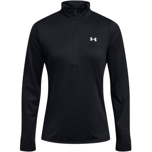 Comparateur de prix : Haut d'entraînement 1/2 zippé femme Under Armour Solid Noir  1384224-001
