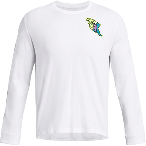 Under Armour Run Everywhere Top De Course Hommes - Blanc , Bleu, Taille L pas cher