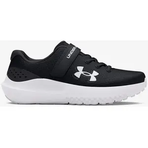 Chaussures Under Armour Pre-School Surge 4 AC noir blanc enfant - 33.5 pas cher