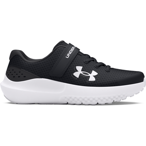 Chaussures Under Armour Pre-School Surge 4 AC noir blanc enfant - 27.5 pas cher