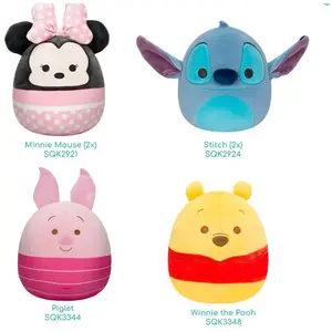 Peluche Squishmallows Disney 7'' Modèle aléatoire pas cher