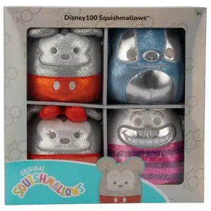Peluche Jazwares Squishmallows Disney 100th Anniversary (x4) TU pas cher