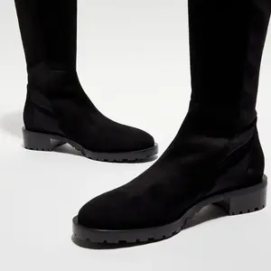 Stuart Weitzman - Bottes en Velours de Cuir 5050 Knee-Hi noires T.36Vendu parbazarchic