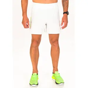 Under Armour Launch Elite 5in Shorts Hommes - Blanc , Jaunes Fluo, Tai... pas cher