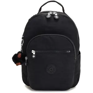 Kipling Sac À Dos Seoul S Black Tonal Noir Petit Femme 100% Polyamide pas cher