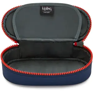 kipling Back To School Duobox Pencase M Seaweed Gr Bl [171032] - trous... pas cher