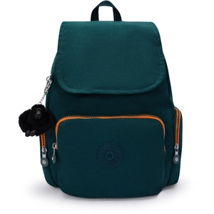 Kipling Sac À Dos City Zip S Eager Green Vert Petit Femme 100% Polyami... pas cher