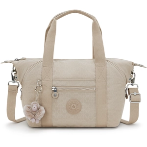 Kipling Sac D'épaule Art Mini Signature Beige Embossed Imprimé Petit Femme 60% Polyamide, 40% Recycled Polyamide pas cher