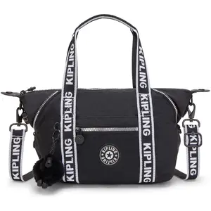 Kipling Sac D'épaule Art Mini Glorious Silver Noir Petit Femme 56% Rec... pas cher