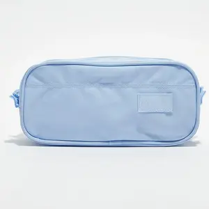 Jansport - Trousse Large Accesssory Pouch hydrangea bleu ciel - 11x23x7.5 cm T.U pas cher