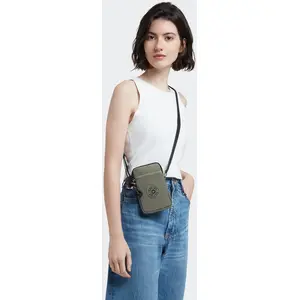 Comparateur de prix : Kipling Sac Téléphone Tally Green Moss Vert Petit Femme 100% Polyamide