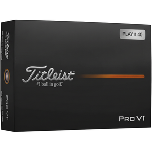 Titleist Balle 25 Pro V1 Édition spéciale 40 ans All4Golf, paquet de 12, blanc pas cher