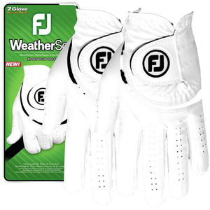 Comparateur de prix : FootJoy WeatherSof Lot de 2 gants de golf pour homme