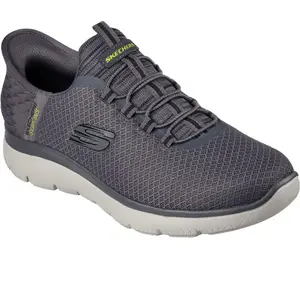 Skechers Summits High Range Baskets Homme, Charcoal Mesh Trim, 43 EU