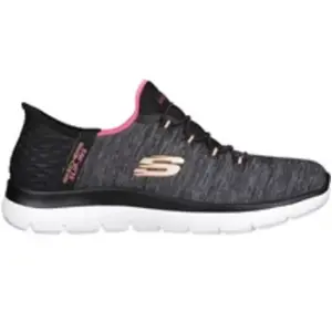 SLIP INS - SUMMITS - DAZZLING HAZE par Skechers Noir 37 Femme